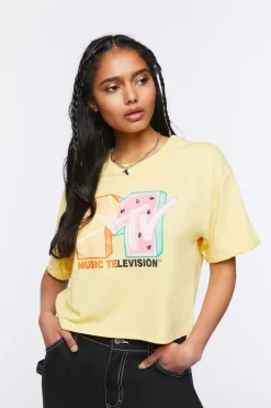 Mtv Graphic Cropped Tee