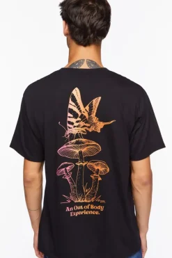 Mushroom & Butterfly Graphic Tee