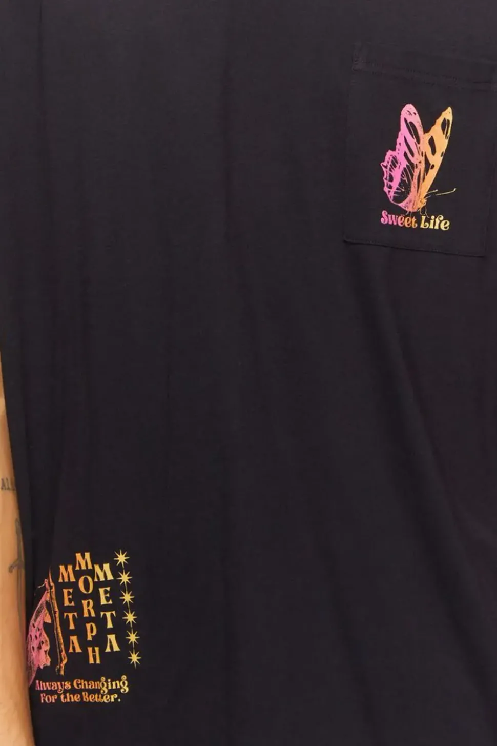 Mushroom & Butterfly Graphic Tee