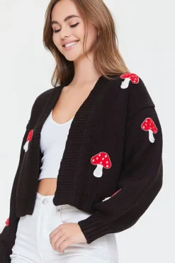 Mushroom Cardigan Sweater