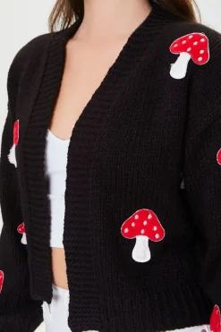 Mushroom Cardigan Sweater