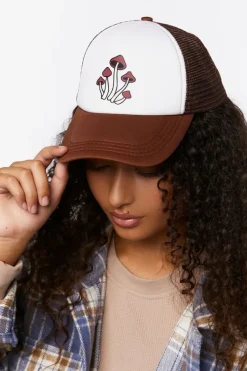 Mushroom Graphic Trucker Hat