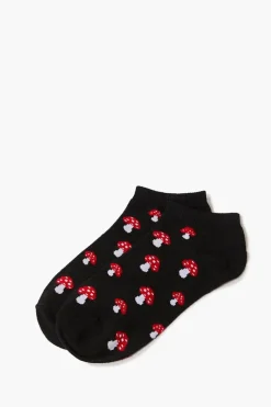 Mushroom Print Ankle Socks