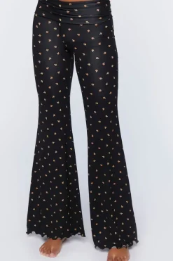 Mushroom Print Pajama Pants
