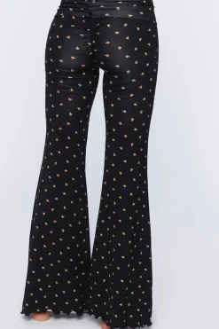 Mushroom Print Pajama Pants