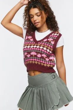 Mushroom Sweater Vest