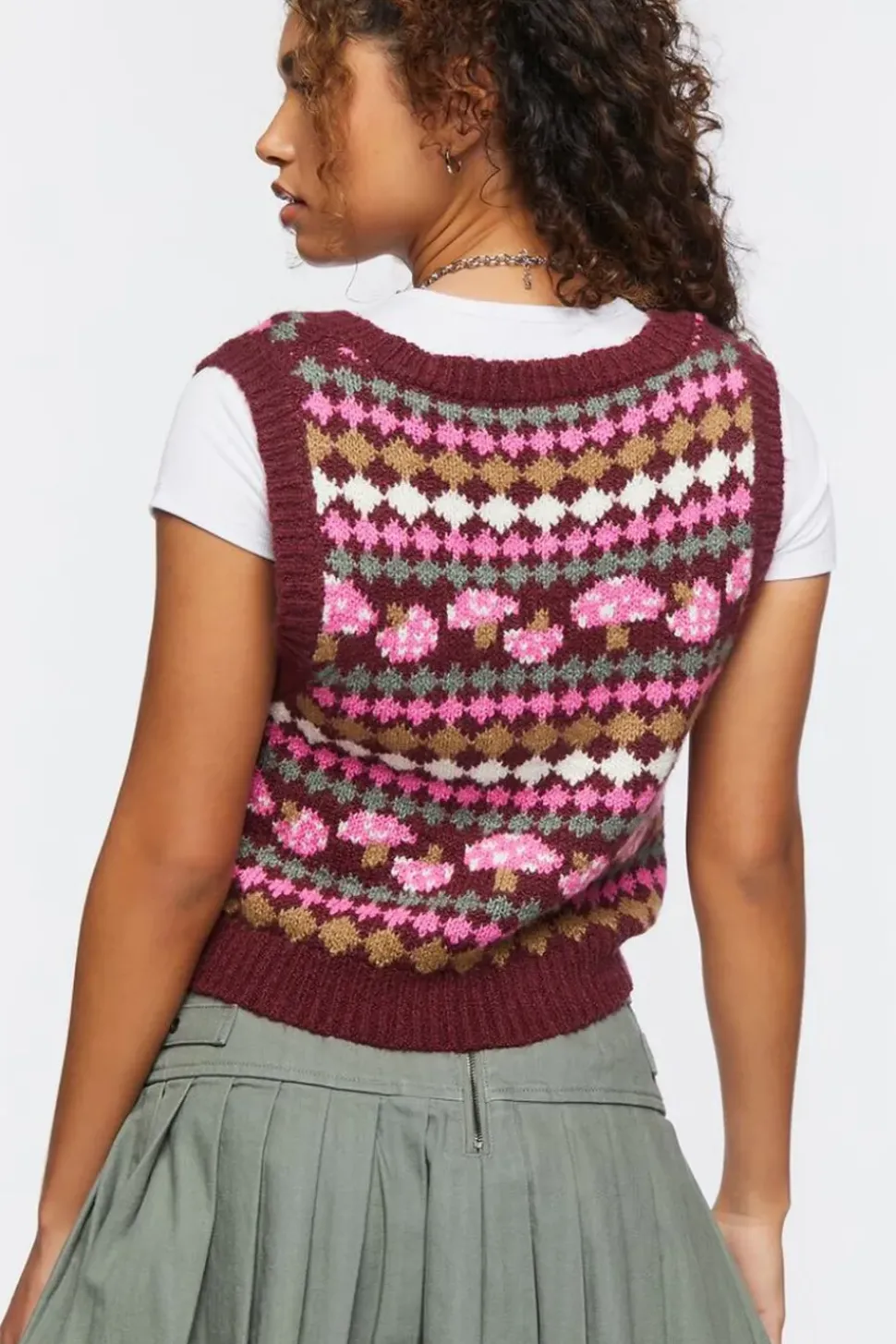 Mushroom Sweater Vest