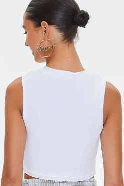 Naughty Cropped Muscle Tee