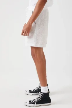 Netted Drawstring Shorts
