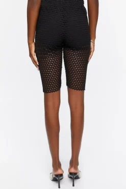 Netted Mesh Biker Shorts