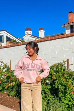 New Haven Graphic Half-Zip Pullover