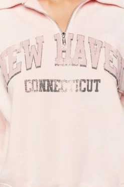 New Haven Graphic Half-Zip Pullover