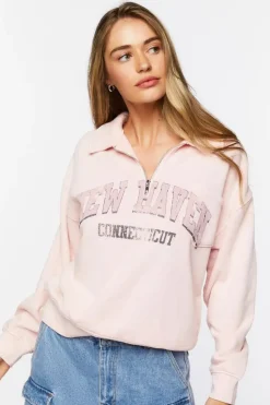 New Haven Graphic Half-Zip Pullover