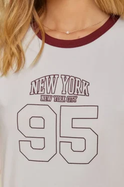 New York Graphic Ringer Tee