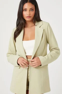 Notched Buttoned Blazer