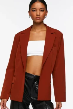 Notched-Lapel Single-Breasted Blazer