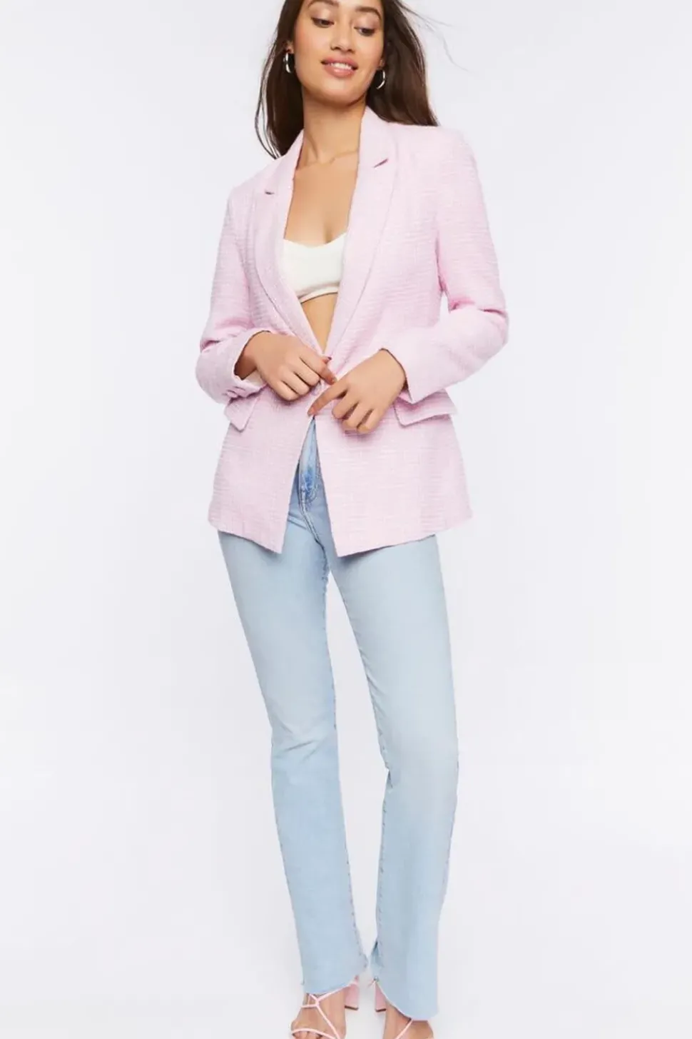 Notched Single-Breasted Blazer