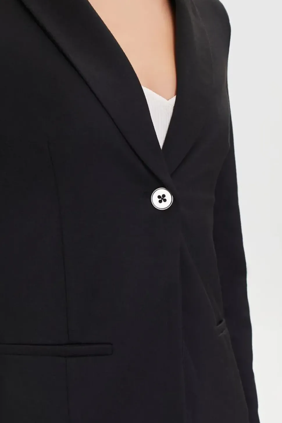 Notched Single-Breasted Blazer