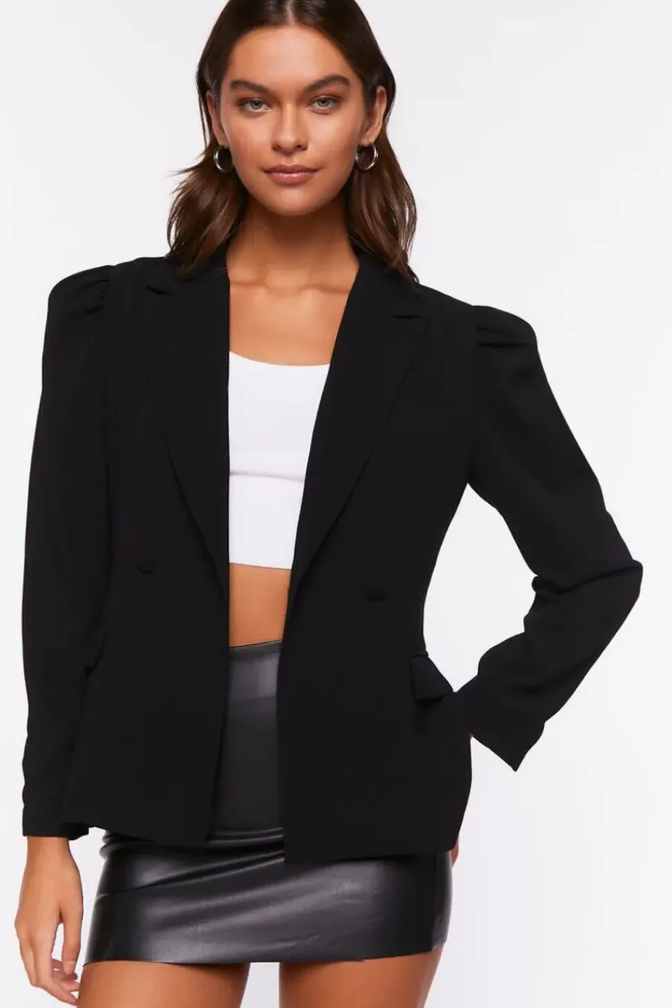Notched Single-Breasted Blazer