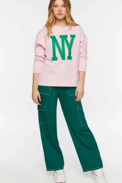 Ny Embroidered Pullover
