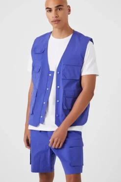 Nylon Utility Cargo Shorts