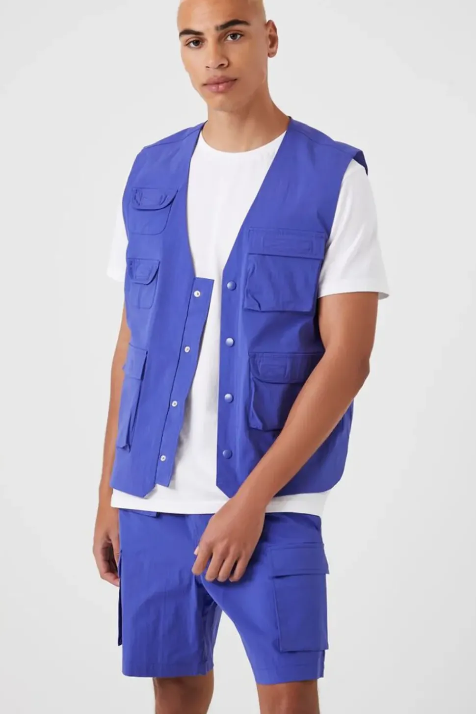 Nylon Utility Cargo Shorts