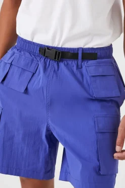 Nylon Utility Cargo Shorts