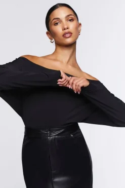 Off-The-Shoulder Batwing Top