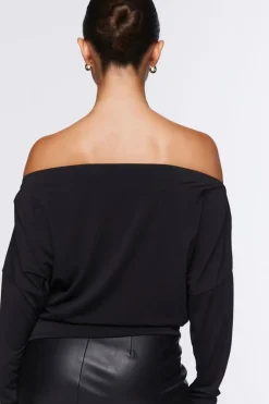 Off-The-Shoulder Batwing Top