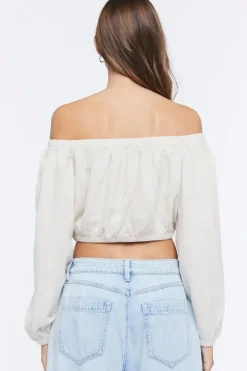 Off-The-Shoulder Crop Top