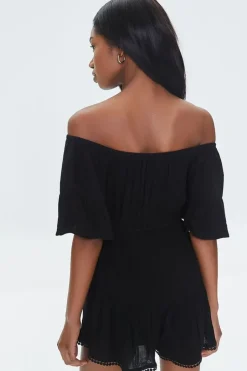 Off-The-Shoulder Ruffle Romper