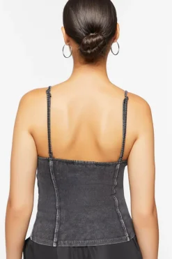 Oil Wash Bustier Cami