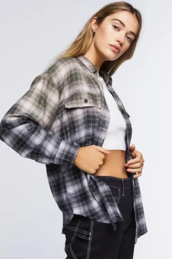 Ombre Plaid Shirt