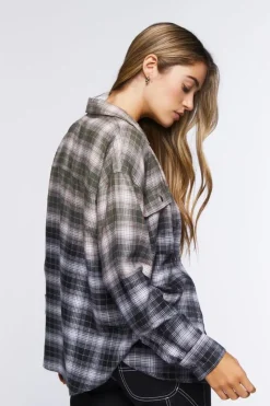 Ombre Plaid Shirt