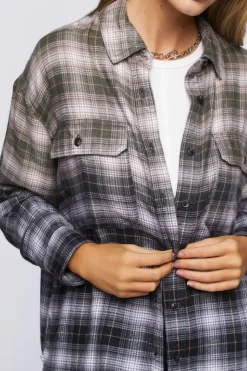 Ombre Plaid Shirt
