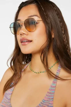 Ombre Round Sunglasses