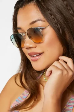 Ombre Round Sunglasses