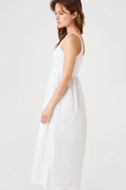 One-Shoulder Babydoll Midi Dress