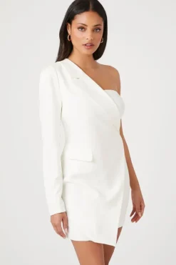 One-Shoulder Blazer Mini Dress