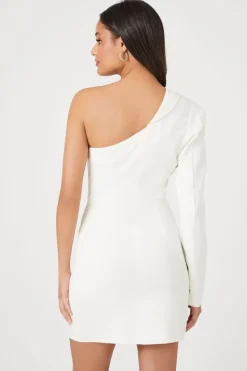 One-Shoulder Blazer Mini Dress