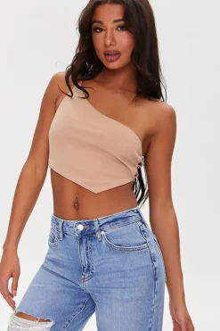 One-Shoulder Cropped Cami
