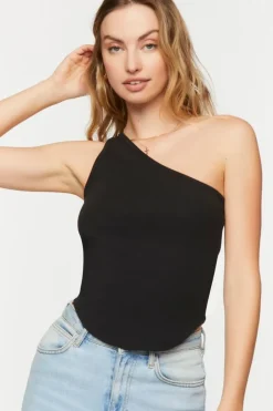 One-Shoulder Crop Top