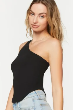 One-Shoulder Crop Top
