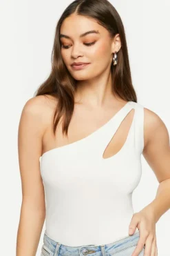One-Shoulder Cutout Bodysuit