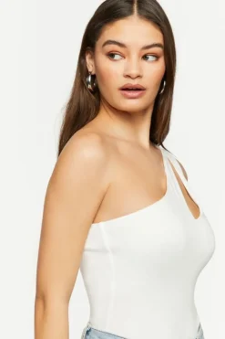 One-Shoulder Cutout Bodysuit