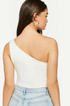 One-Shoulder Cutout Bodysuit