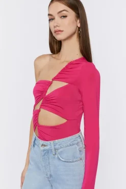 One-Shoulder Cutout Bodysuit