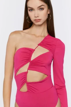 One-Shoulder Cutout Bodysuit