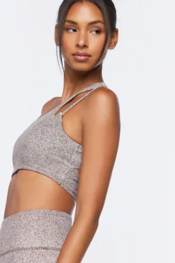 One-Shoulder Cutout Sports Bra