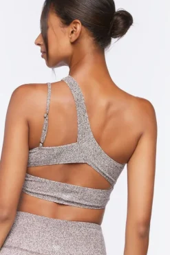 One-Shoulder Cutout Sports Bra